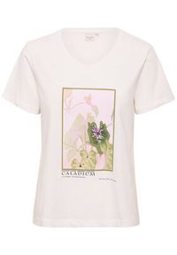 Cream T-Shirt Sanna 10611287 Biały Regular Fit. Kolor: biały. Materiał: bawełna #4