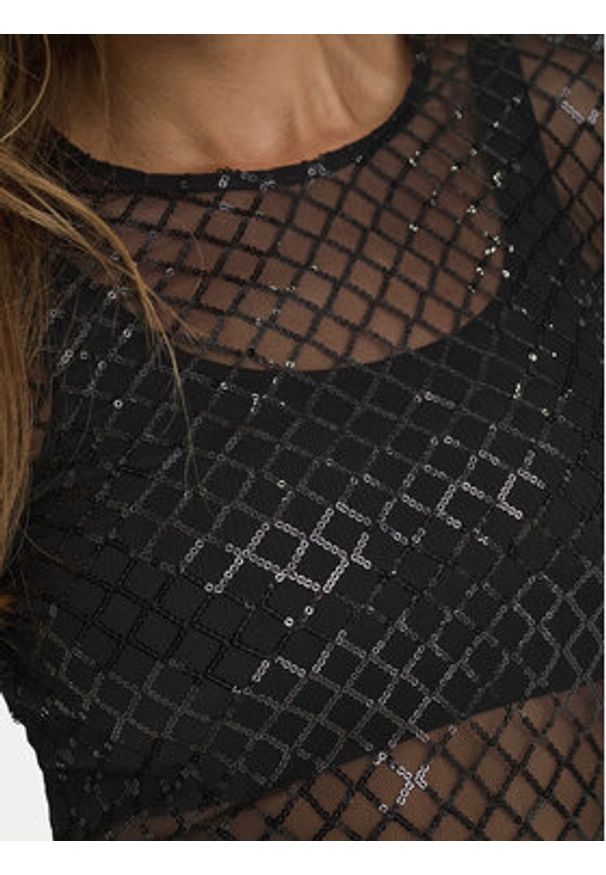 JDY Bluzka Hubby 15336986 Czarny Regular Fit. Kolor: czarny. Materiał: syntetyk