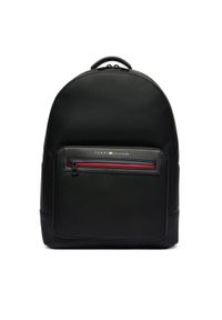 TOMMY HILFIGER - Tommy Hilfiger Plecak Th Foundation Backpack AM0AM14155 Czarny. Kolor: czarny. Materiał: skóra #1