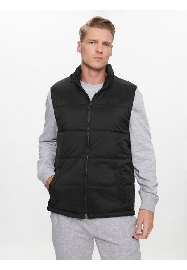Sprandi Bezrękawnik SP3-KAM001 Czarny Regular Fit. Kolor: czarny. Materiał: syntetyk. Długość rękawa: bez rękawów