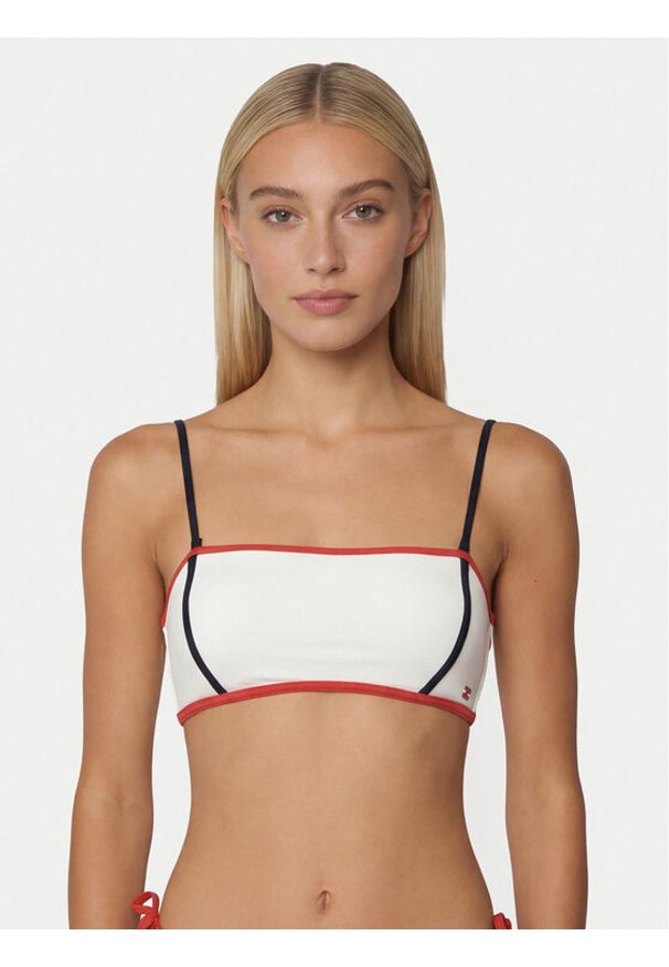 TOMMY HILFIGER - Tommy Hilfiger Góra od bikini UW0UW06373 Écru. Kolor: kremowy. Materiał: syntetyk