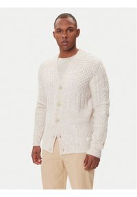 Guess Kardigan M5BR15 Z0462 Beżowy Regular Fit. Kolor: beżowy. Materiał: syntetyk