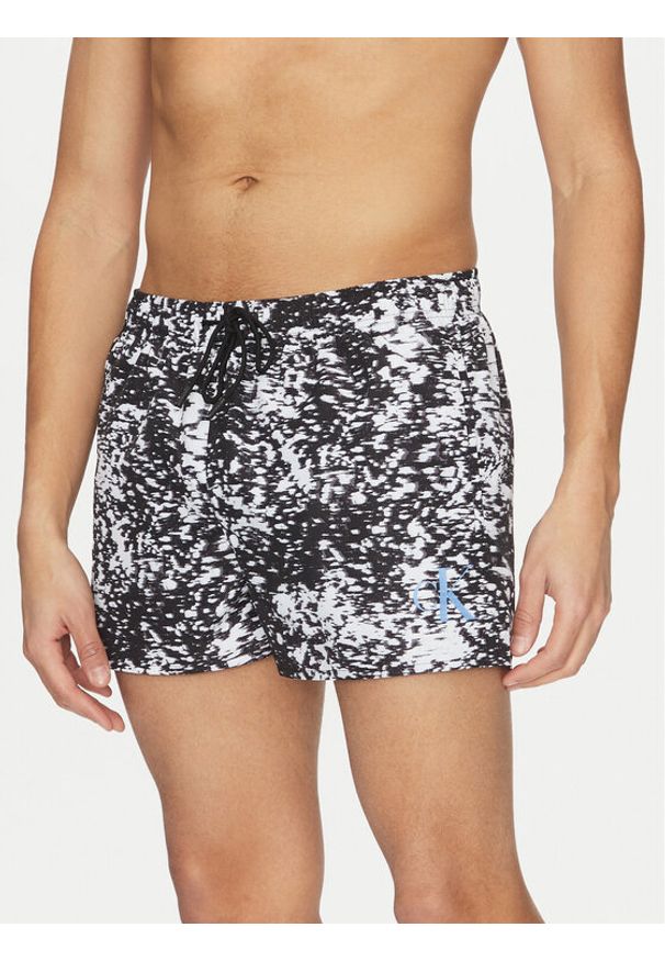 Calvin Klein Swimwear Szorty kąpielowe KM0KM01172 Szary Regular Fit. Kolor: szary. Materiał: syntetyk