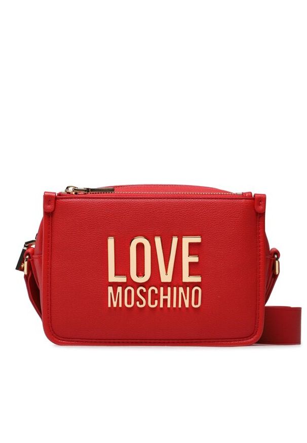Love Moschino - LOVE MOSCHINO Torebka JC4111PP1GLI0500 Czerwony. Kolor: czerwony. Materiał: skórzane