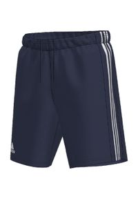 Adidas - Spodenki dla dzieci Squadra 21 Short Youth. Kolor: biały, wielokolorowy, niebieski. Materiał: poliester. Długość: krótkie. Styl: sportowy