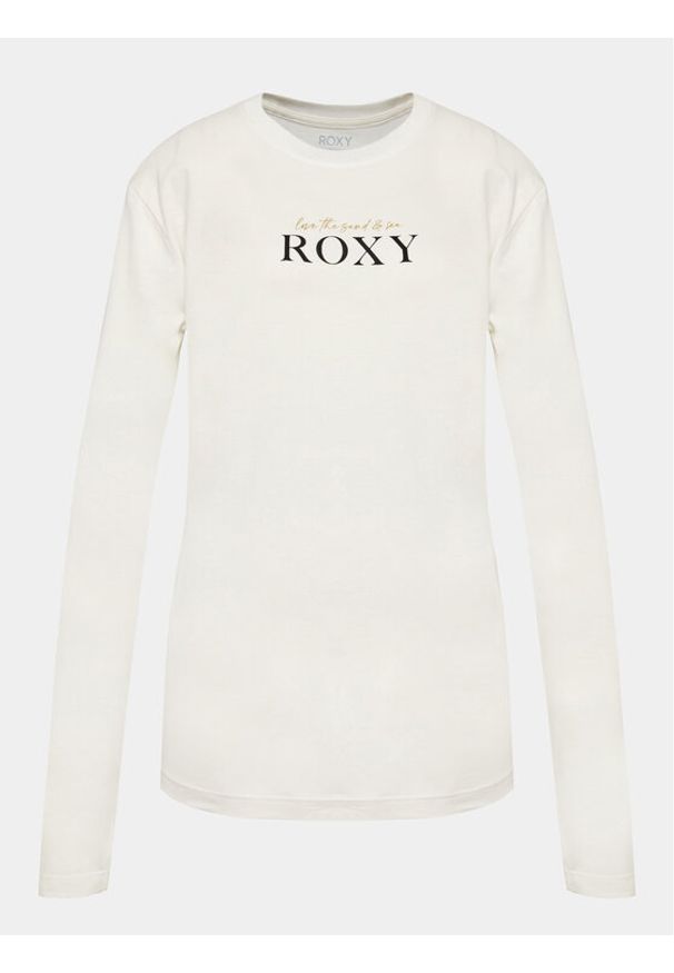 Roxy Bluzka Im From The Atl Tees ERJZT05593 Biały Regular Fit. Kolor: biały. Materiał: bawełna