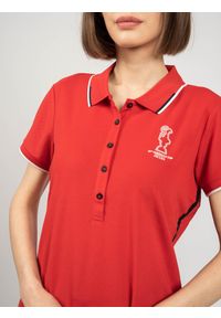 North Sails X Prada Koszulka Polo "Auroa" | 45 2502 000 | Auroa Polo S/S | Kobieta | Czerwony. Okazja: na co dzień. Typ kołnierza: polo. Kolor: czerwony. Materiał: poliester. Wzór: aplikacja, nadruk. Styl: casual, klasyczny #4