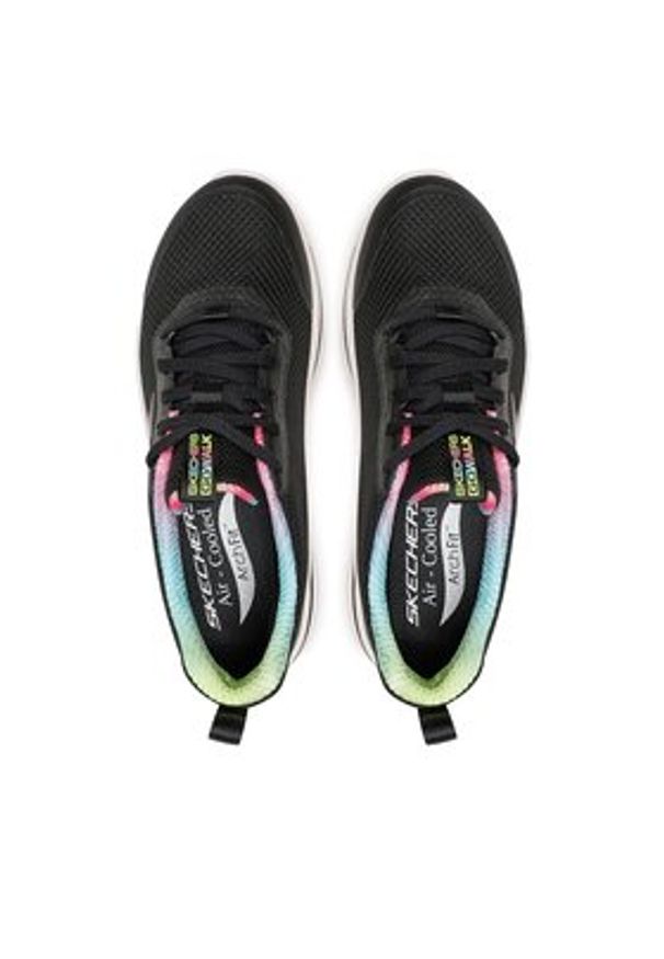 skechers - Skechers Sneakersy Go Walk Arch Fit 124868/BKHP Czarny. Kolor: czarny. Materiał: materiał