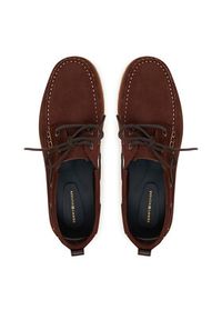 TOMMY HILFIGER - Tommy Hilfiger Mokasyny Light Sde FM0FM05747 Brązowy. Kolor: brązowy. Materiał: zamsz, skóra #4