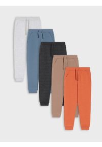 Sinsay - Spodnie 5 pack - beżowy. Kolor: beżowy #1