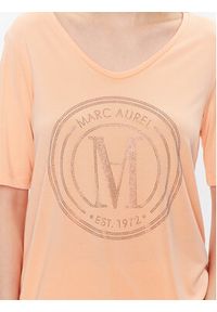 Marc Aurel T-Shirt 7411 7000 73550 Pomarańczowy Regular Fit. Kolor: pomarańczowy