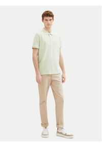 Tom Tailor Polo 1031006 Zielony Regular Fit. Typ kołnierza: polo. Kolor: zielony. Materiał: bawełna #4