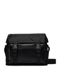 TOMMY HILFIGER - Tommy Hilfiger Saszetka Th Nylon Jacquard Satchel AM0AM14404 Czarny. Kolor: czarny. Materiał: materiał #1