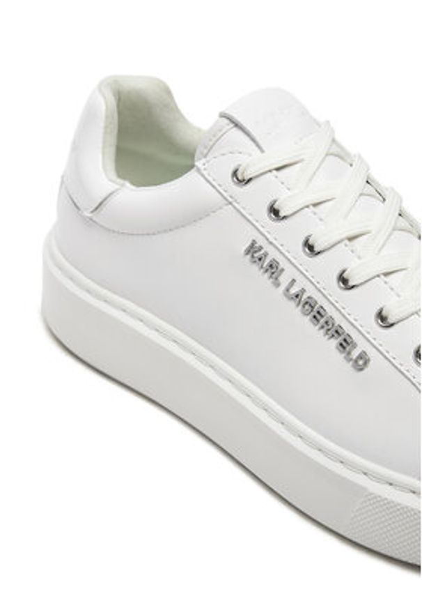 Karl Lagerfeld - KARL LAGERFELD Sneakersy KL62221 Biały. Kolor: biały. Materiał: skóra