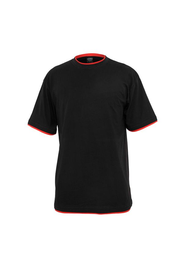 Urban Classics - Koszulka Urban Classic contrat tall. Kolor: czarny, czerwony, wielokolorowy