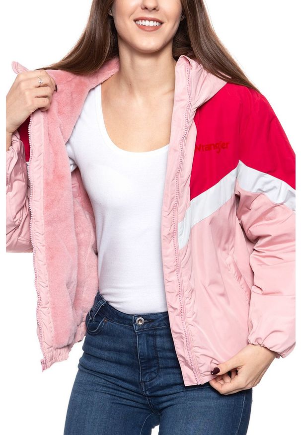 Wrangler - DAMSKA KURTKA WRANGLER COLOUR BLOCK JACKET BRIDAL ROSE W4N9WBP01 112129167