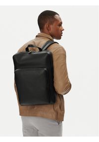 Calvin Klein Plecak Micro Pebble Slim Sq Bp 42 LV04D3005G Czarny. Kolor: czarny. Materiał: skóra #1