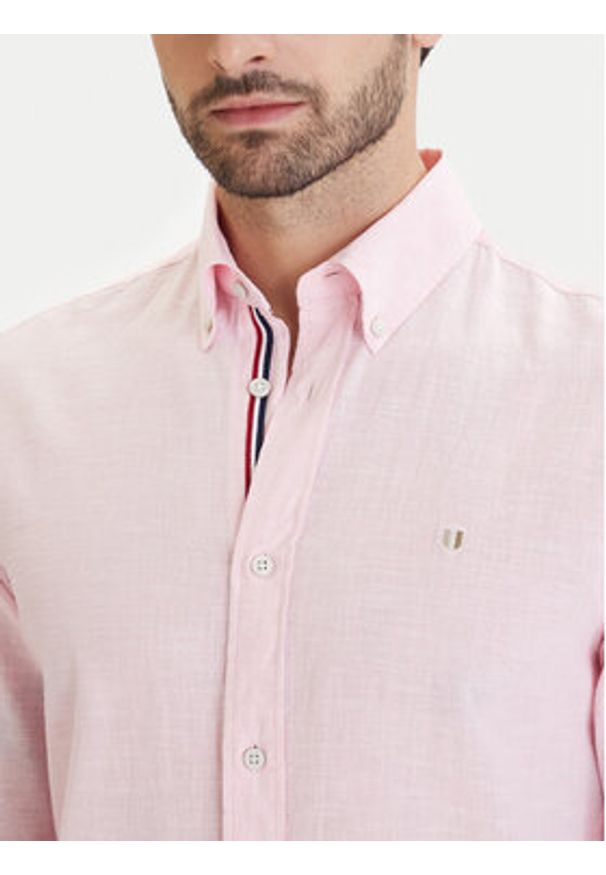 Jack & Jones Koszula Blusummer 12293269 Różowy Regular Fit. Kolor: różowy. Materiał: bawełna