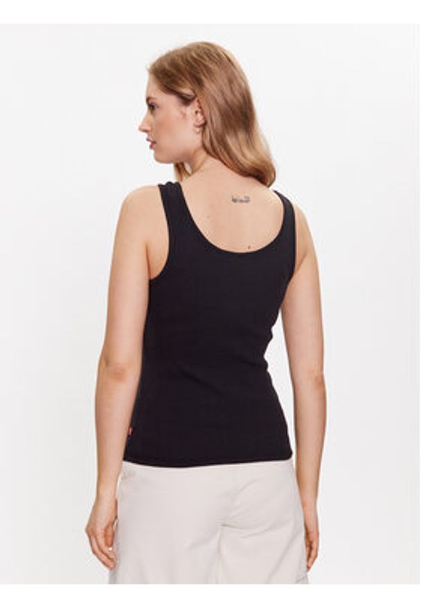 Levi's® Top Essential A5906-0000 Czarny Regular Fit. Kolor: czarny. Materiał: bawełna