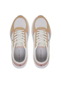 TOMMY HILFIGER - Tommy Hilfiger Sneakersy Sporty Runner FW0FW08644 Biały. Kolor: biały. Materiał: materiał