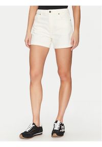 Guess Jeans Szorty materiałowe W5GD0S D5M62 Biały Regular Fit. Kolor: biały. Materiał: bawełna #1
