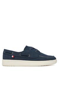 TOMMY HILFIGER - Mokasyny Tommy Hilfiger. Kolor: niebieski
