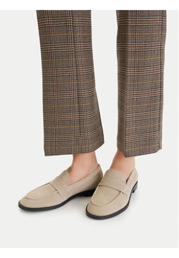 Gino Rossi - GINO ROSSI Lordsy C-25554LM Beżowy. Kolor: beżowy. Materiał: skóra, zamsz