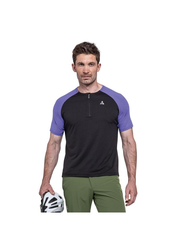 SCHÖFFEL - Koszulka rowerowa męska Schöffel Circ Wetluga. Kolor: czarny. Sport: kolarstwo