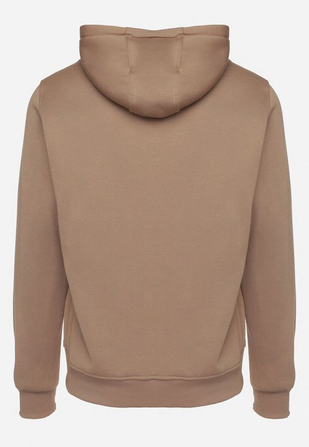Born2be - Ciemnobeżowa Bluza Evoire. Okazja: na co dzień. Typ kołnierza: kaptur. Kolor: beżowy. Materiał: jeans. Styl: casual, klasyczny