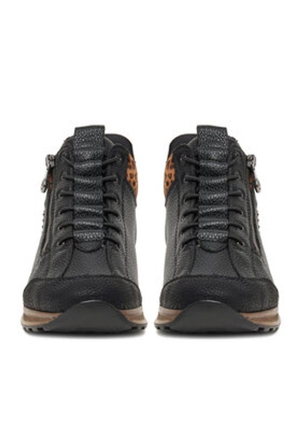 Rieker Sneakersy N1457-00 Czarny. Kolor: czarny. Materiał: materiał, syntetyk