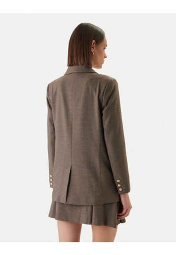 Morgan Marynarka 261-VEN.F Brązowy Regular Fit. Kolor: brązowy. Materiał: wiskoza, syntetyk