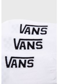 Vans - Skarpetki (3 pack). Kolor: biały. Materiał: bawełna, nylon, materiał, elastan #2