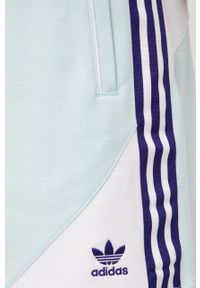 adidas Originals szorty męskie kolor turkusowy. Okazja: na co dzień. Kolor: turkusowy. Materiał: bawełna. Styl: casual #4