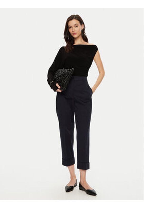 BOSS - Boss Chinosy Tachino 50429884 Granatowy Relaxed Fit. Kolor: niebieski. Materiał: bawełna