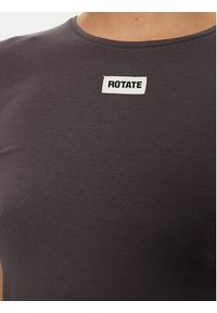ROTATE T-Shirt 114094 Szary Regular Fit. Kolor: szary. Materiał: bawełna, syntetyk #5