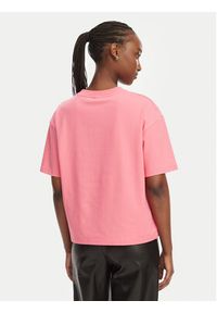 Hugo - HUGO T-Shirt Signature 50556807 Różowy Regular Fit. Kolor: różowy #5