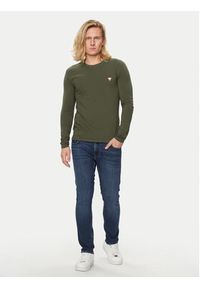 Guess Longsleeve M2YI28 J1314 Zielony Slim Fit. Kolor: zielony. Materiał: bawełna. Długość rękawa: długi rękaw #2