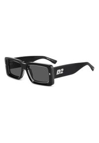 Dsquared - Okulary przeciwsłoneczne męskie DSQUARED2 D2 0142/S 08A, rozmiar 52 mm. Kolor: szary, wielokolorowy, czarny. Sport: turystyka piesza #1