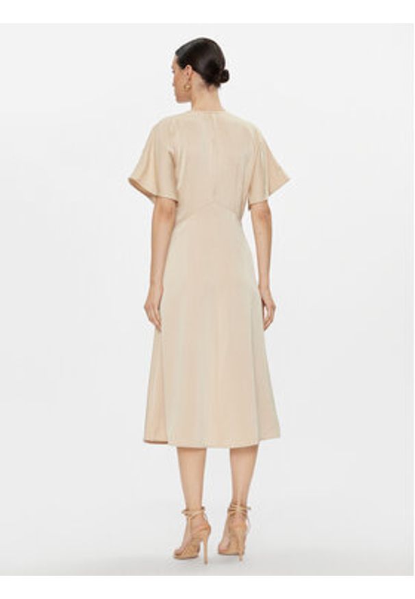 MICHAEL Michael Kors Sukienka codzienna MF381OI99G Beżowy Regular Fit. Okazja: na co dzień. Kolor: beżowy. Materiał: satyna. Typ sukienki: proste. Styl: casual