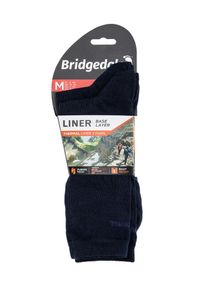 BRIDGEDALE - Skarpety do turystyki męskie Bridgedale Base Layer Thermal Liner Boot 2 pary. Kolor: niebieski