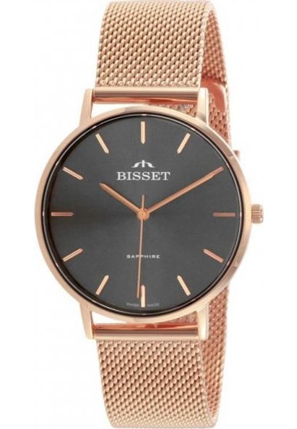Zegarek Bisset ZEGAREK DAMSKI BISSET BSBF33 (zb579l) - SZAFIROWE SZKŁO. Kolor: niebieski
