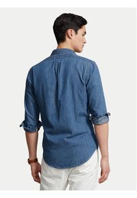 Polo Ralph Lauren Koszula Core Replen 710548539 Granatowy Slim Fit. Typ kołnierza: polo. Kolor: niebieski. Materiał: bawełna #5