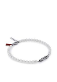 Hugo - HUGO Bransoletka E-Smallpearl-Bra 50544521 Biały. Kolor: biały