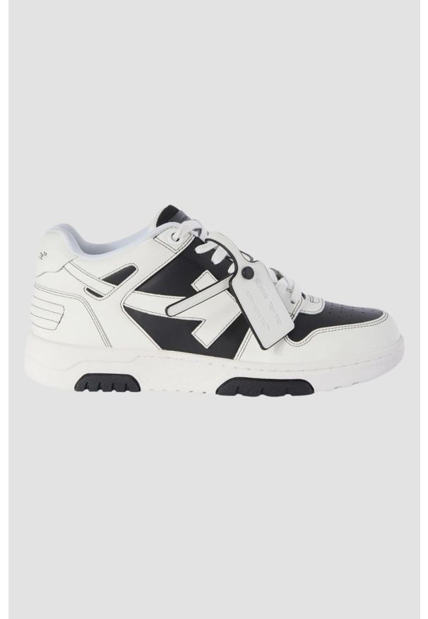 OFF-WHITE Biało-czarne sneakersy Out Of Office Sneaker, Rozmiar 42,5. Kolor: biały