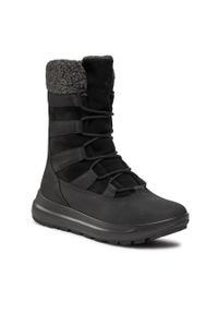 ecco - Botki ECCO Solice Waterproof 42021351052 Black. Kolor: czarny. Materiał: nubuk, skóra