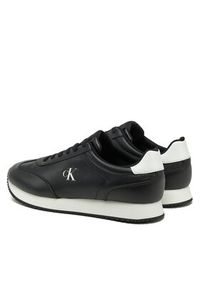 Calvin Klein Jeans Sneakersy Runner Laceup Tc YM0YM01187 Czarny. Kolor: czarny. Materiał: skóra #4