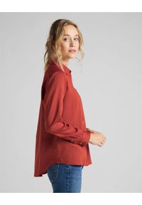 Lee - LEE ONE POCKET SHIRT DAMSKA KOSZULA MATERIAŁOWA RED OCHRE L45TGFOE. Materiał: materiał #5