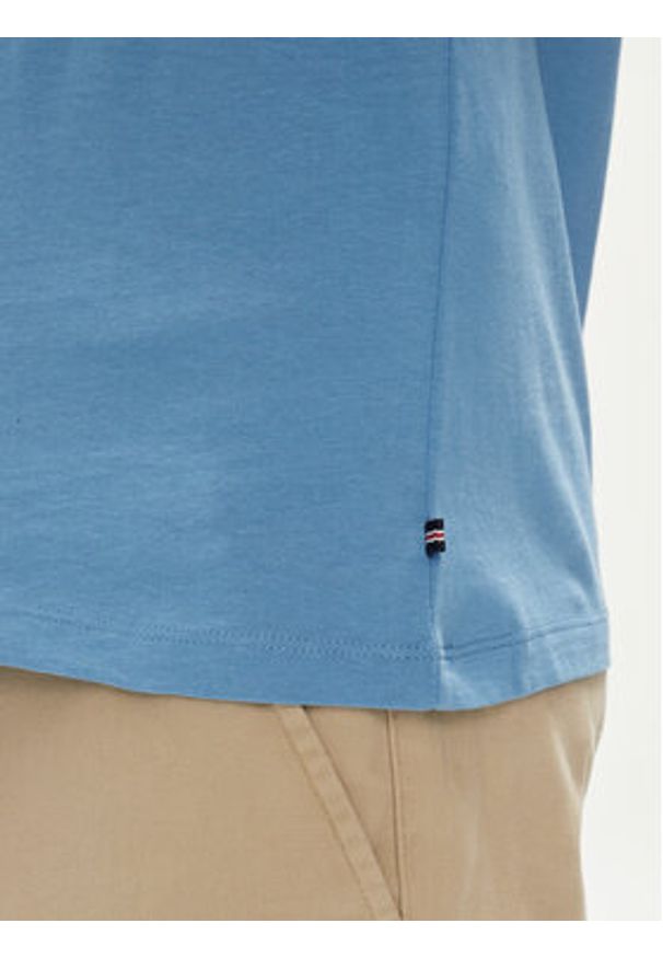 Jack & Jones - Jack&Jones T-Shirt Henry 12248600 Niebieski Standard Fit. Kolor: niebieski. Materiał: bawełna