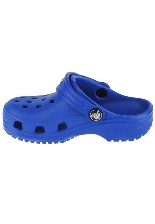 Buty do chodzenia niemowlęce Crocs Classic Clog. Kolor: niebieski. Materiał: materiał, syntetyk