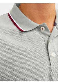 Jack & Jones - Jack&Jones Polo Bluwin 12169064 Szary Regular Fit. Typ kołnierza: polo. Kolor: szary. Materiał: bawełna, syntetyk #7